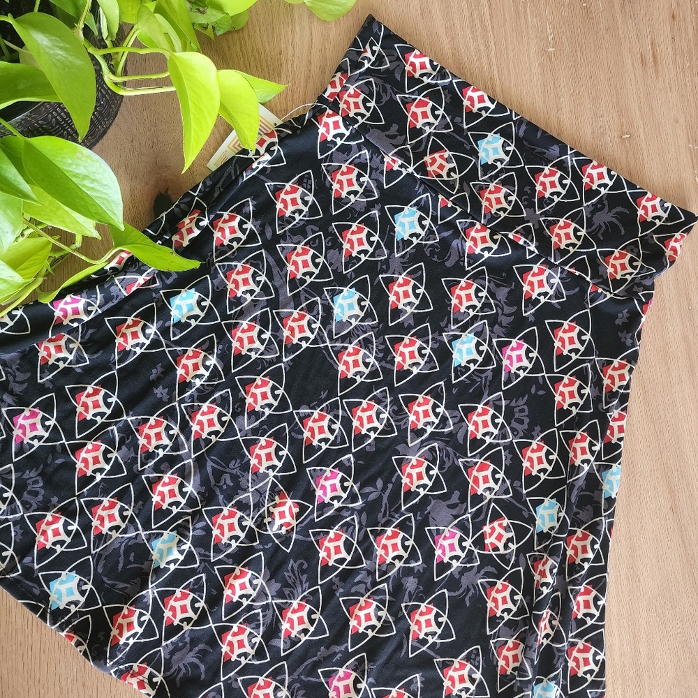 NWT LuLaRoe Stretch Skirt "Azure" 2XL